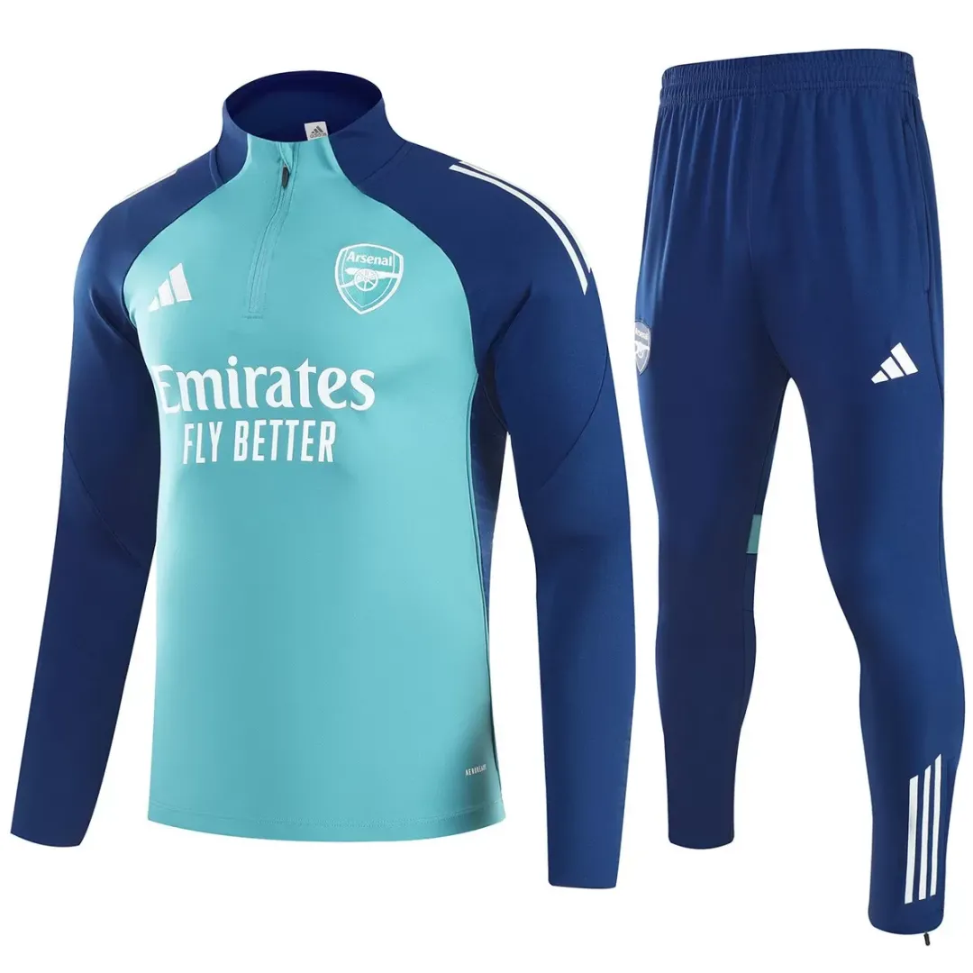 Kid's Arsenal 1/4 Zipper Sweat Kit(Top+Pants) Green 2025/26