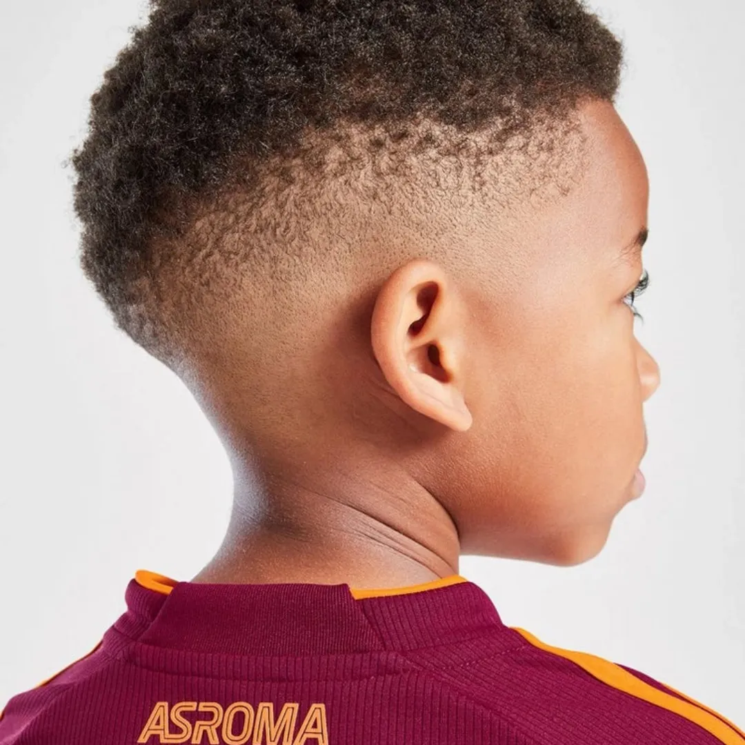 Kid's AS Roma Home Kit 2025/26 - Image 4
