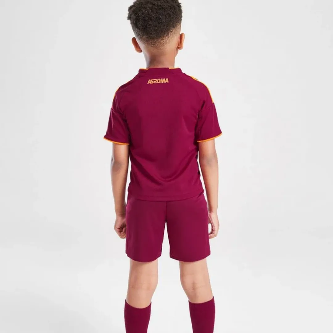 Kid's AS Roma Home Kit 2025/26 - Image 7