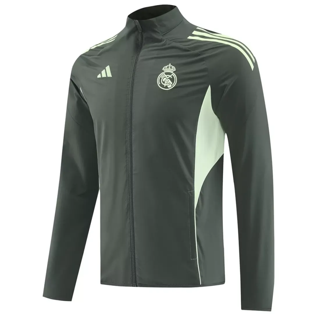 Real Madrid Windbreaker Jacket Green 2025/26 - Image 3