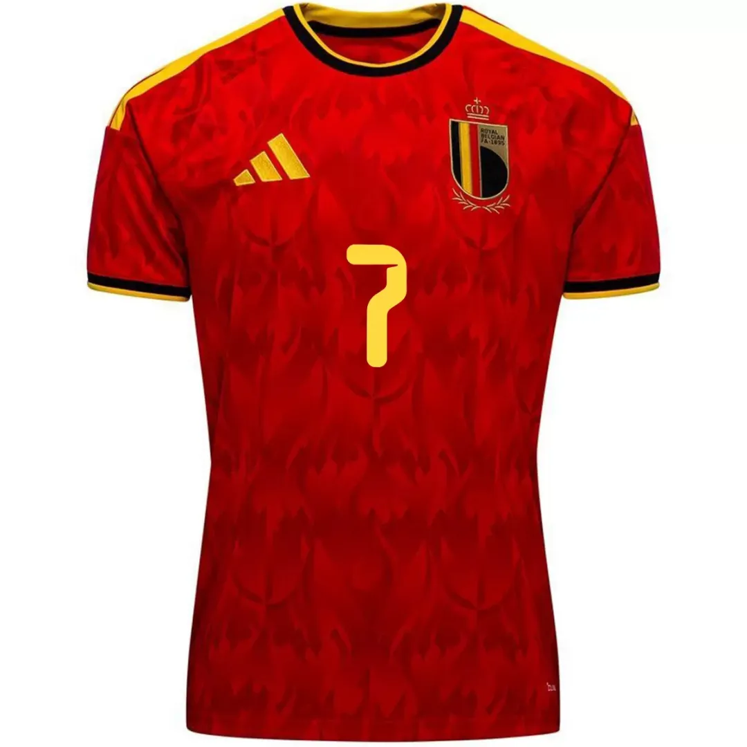 Alternative view of DE BRUYNE #7 Belgium Home Jersey World Cup 2026