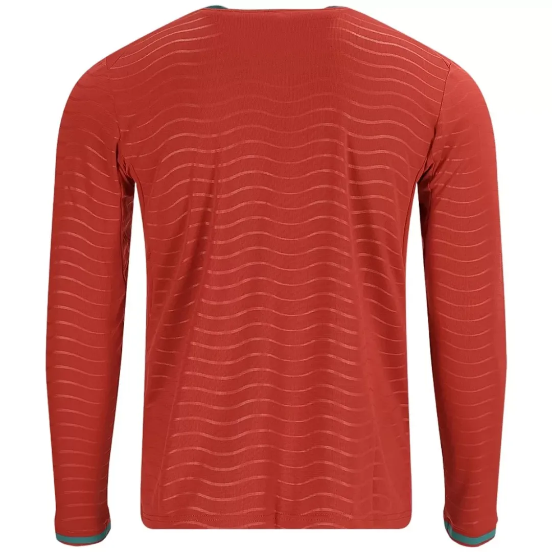 Alternative view of Player Version Portugal Home Long Sleeve Authentic Jersey World Cup 2026