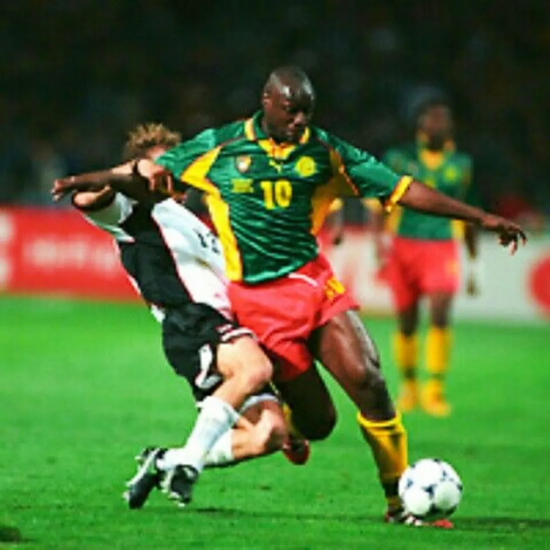 Alternative view of Retro Cameroon Home Jersey 1998