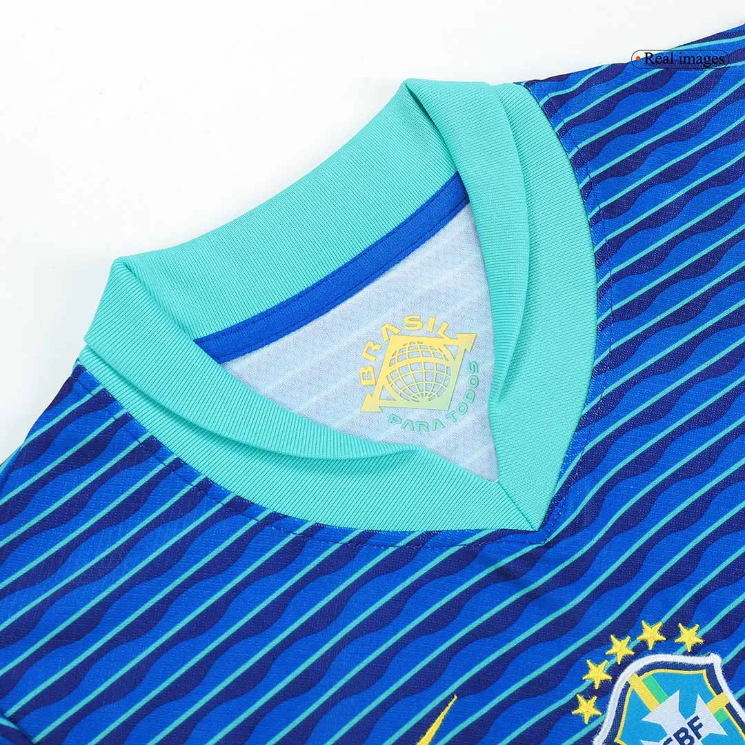 Alternative view of Kid's Brazil Away Jersey+Shorts Copa America 2024