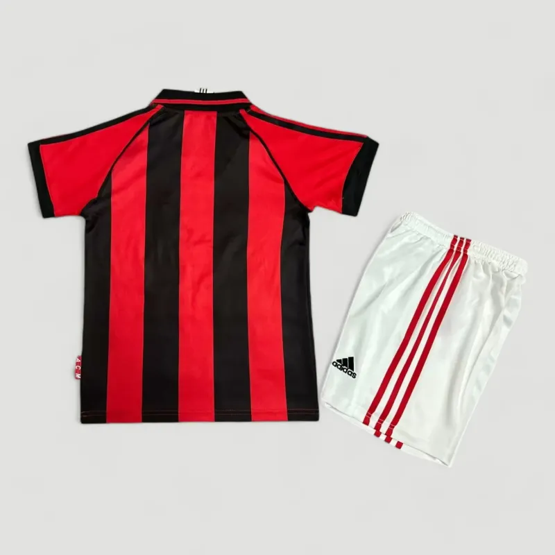 Alternative view of Kid's Retro AC Milan Home Kit 1998/99