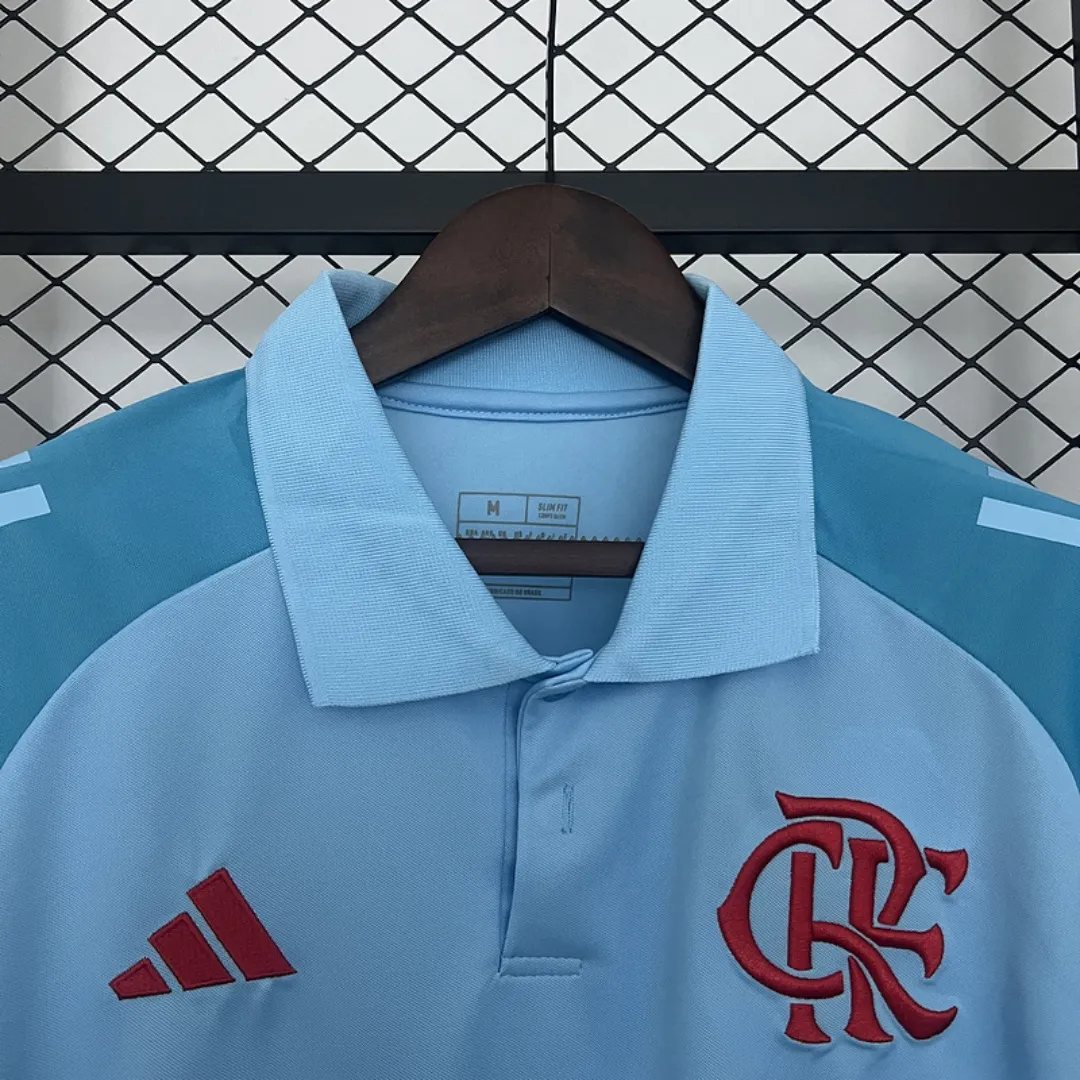 Flamengo Blue Polo Jersey 2025 - Image 4