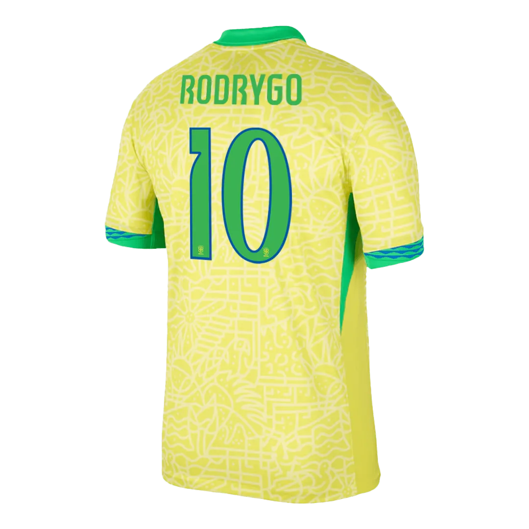RODRYGO #10 Brazil Home Jersey Copa America 2024