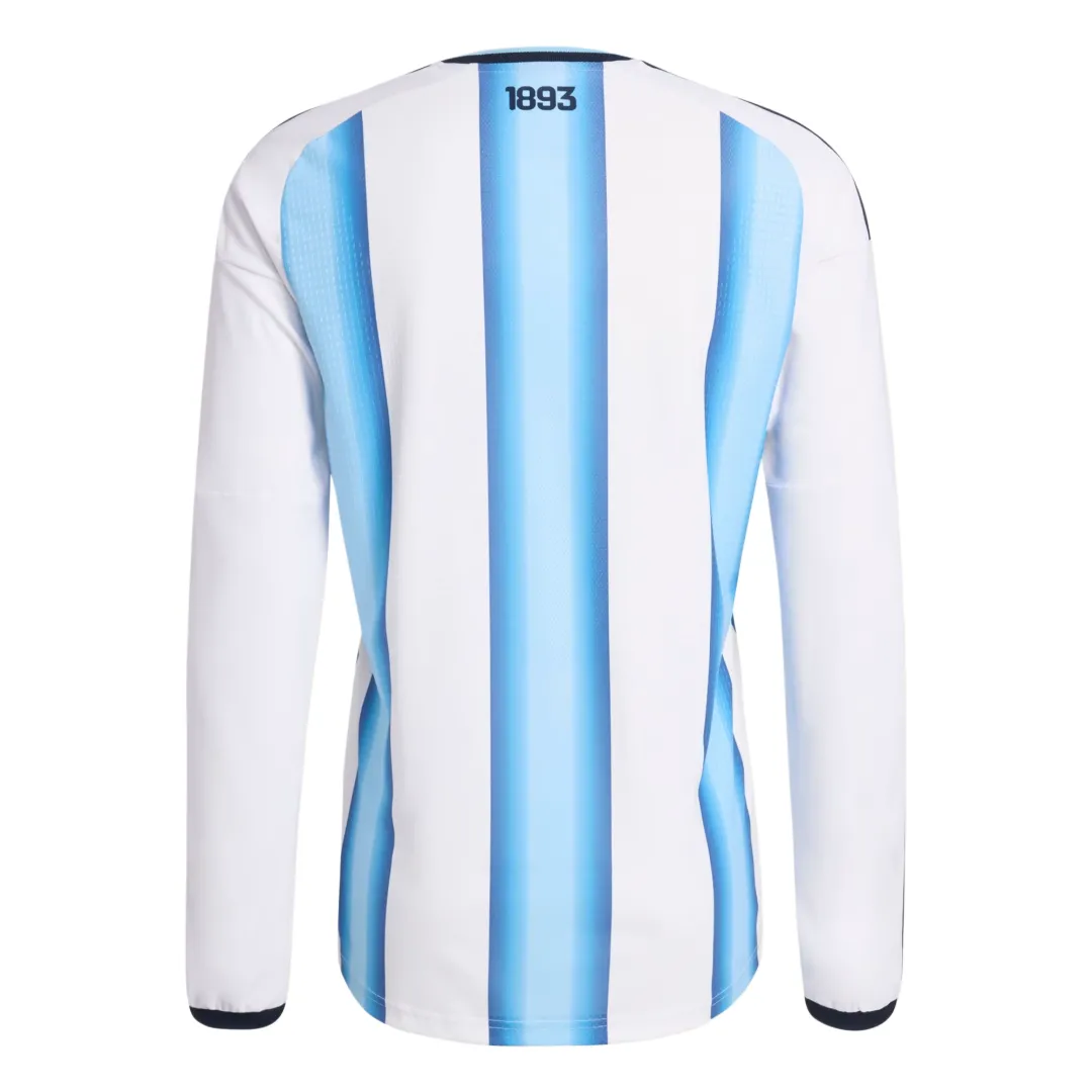 Alternative view of Player Version Argentina Home Long Sleeve Authentic Jersey World Cup 2026