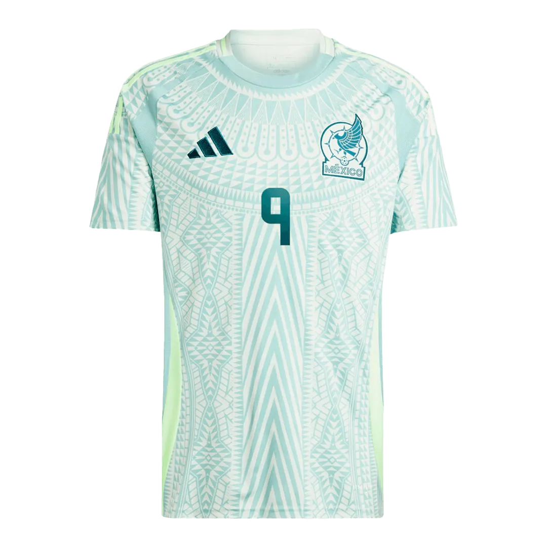 Alternative view of Raul Jimenez #9 Mexico Away Jersey Copa America 2024