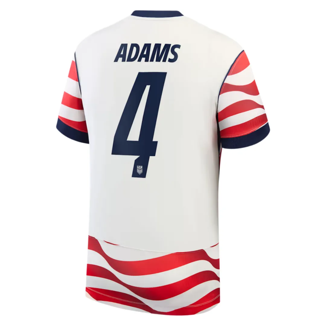 Adams #4 USMNT USA Home Jersey World Cup 2026