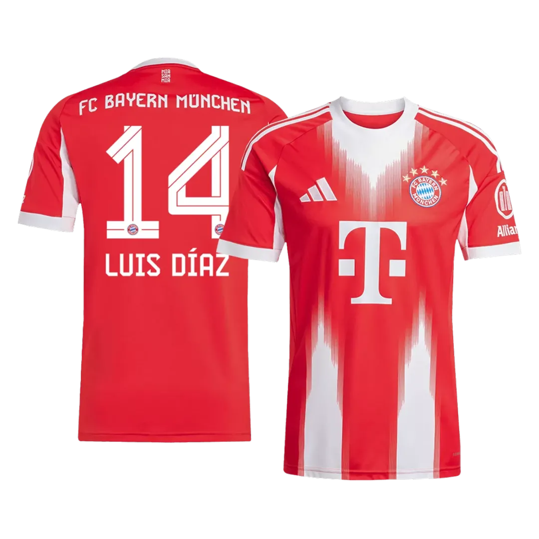 LUIS DÍAZ #14 Bayern Munich Home Jersey 2025/26