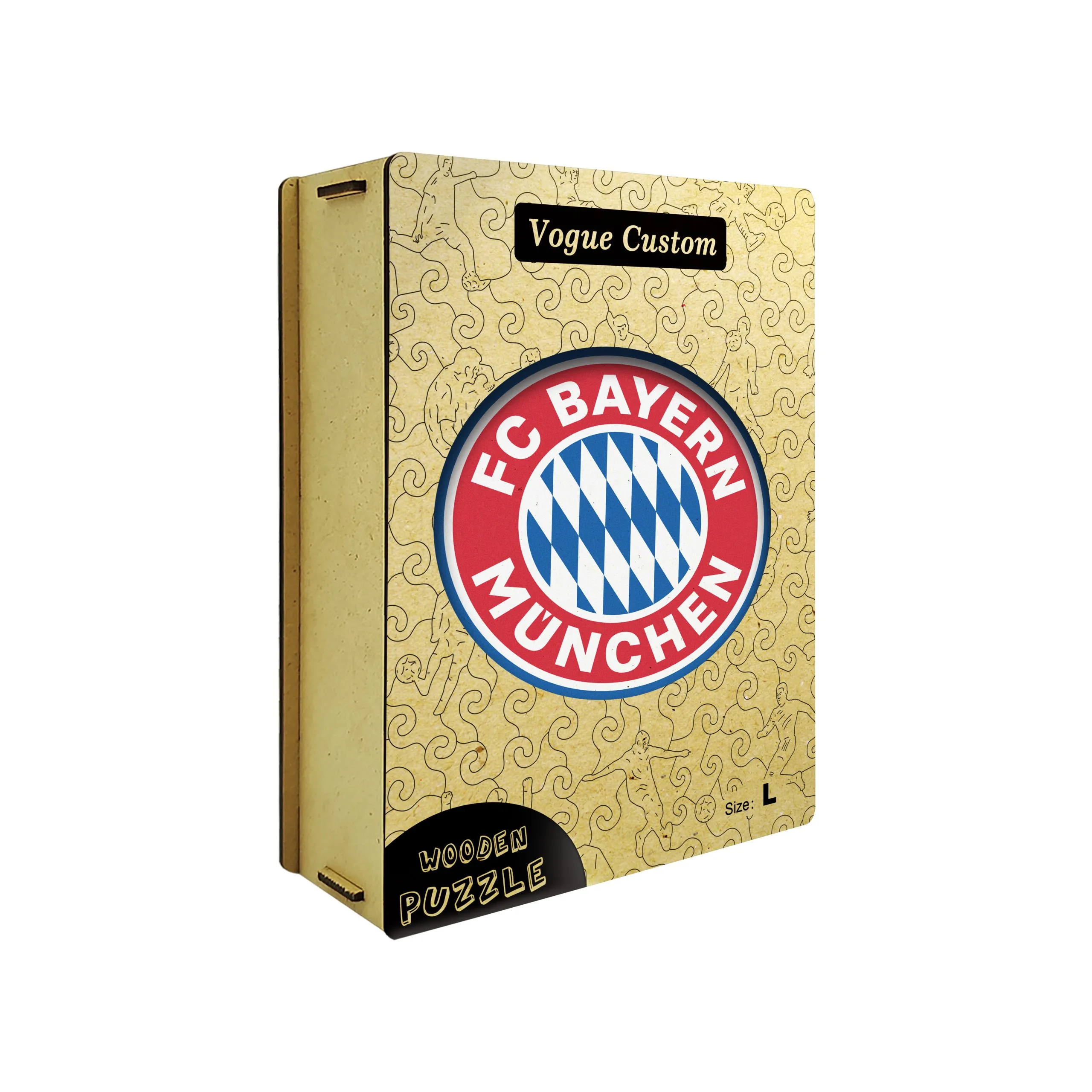Bayern Munich Logo Wooden Jigsaw Puzzle