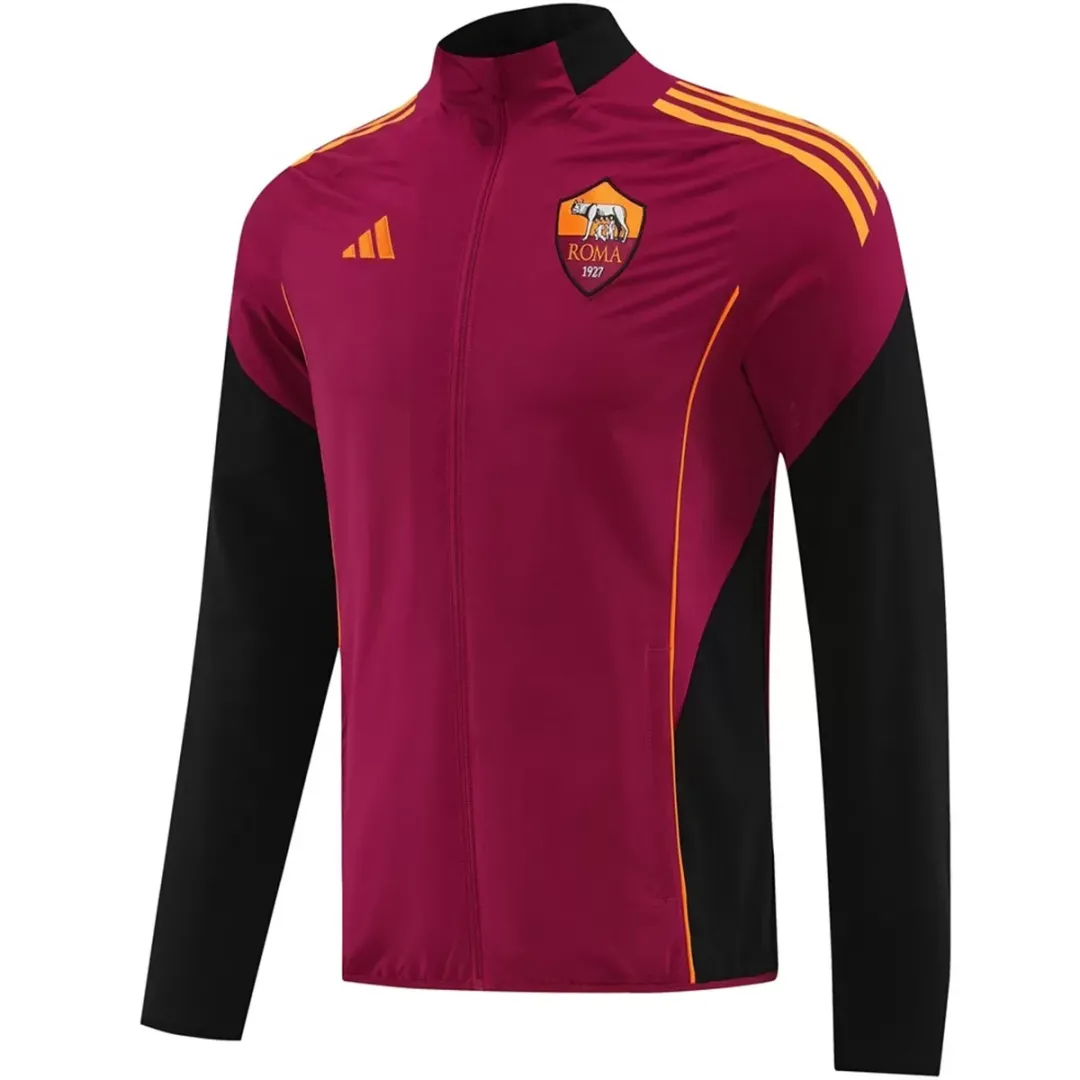 AS Roma Windbreaker Jacket Red 2025/26 - Image 3