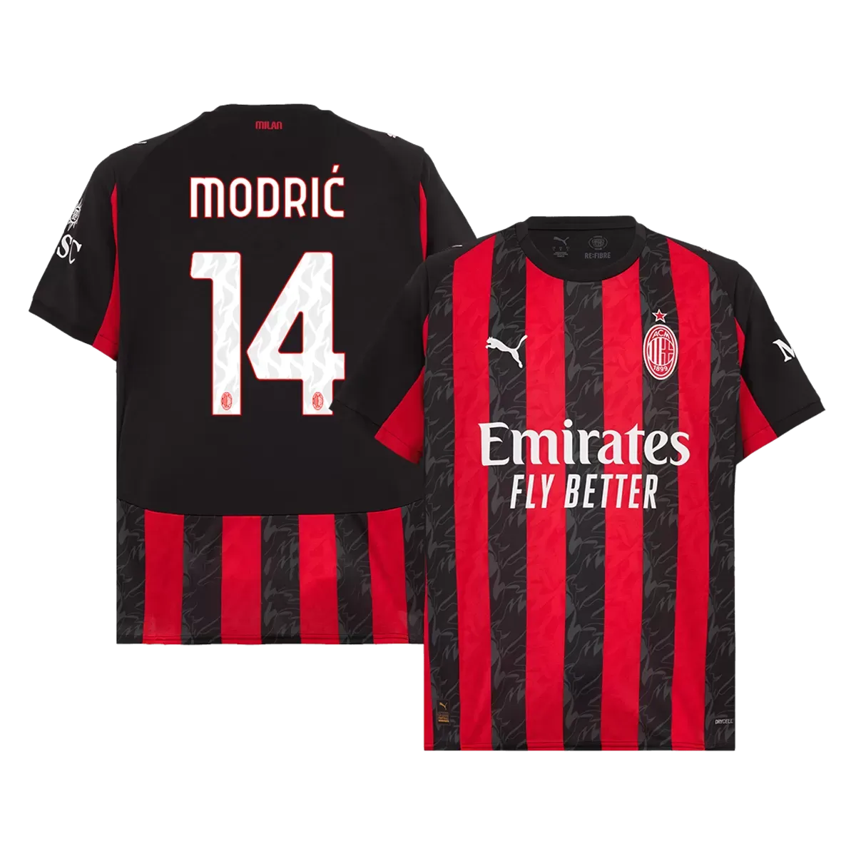 MODRIĆ #14 AC Milan Home Jersey 2025/26