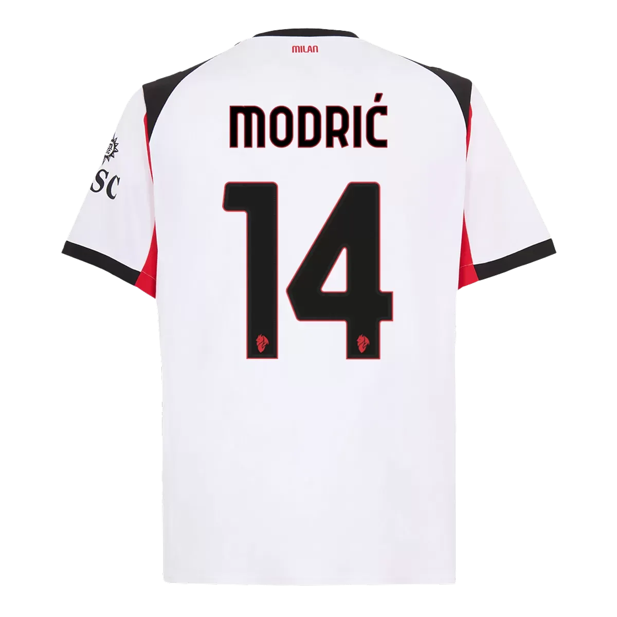 Alternative view of MODRIĆ #14 AC Milan Away Jersey 2025/26