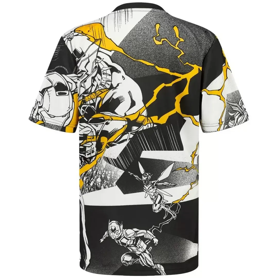 Alternative view of Real Madrid x Marvel Warm Up Shirt 2025/26 White&Black
