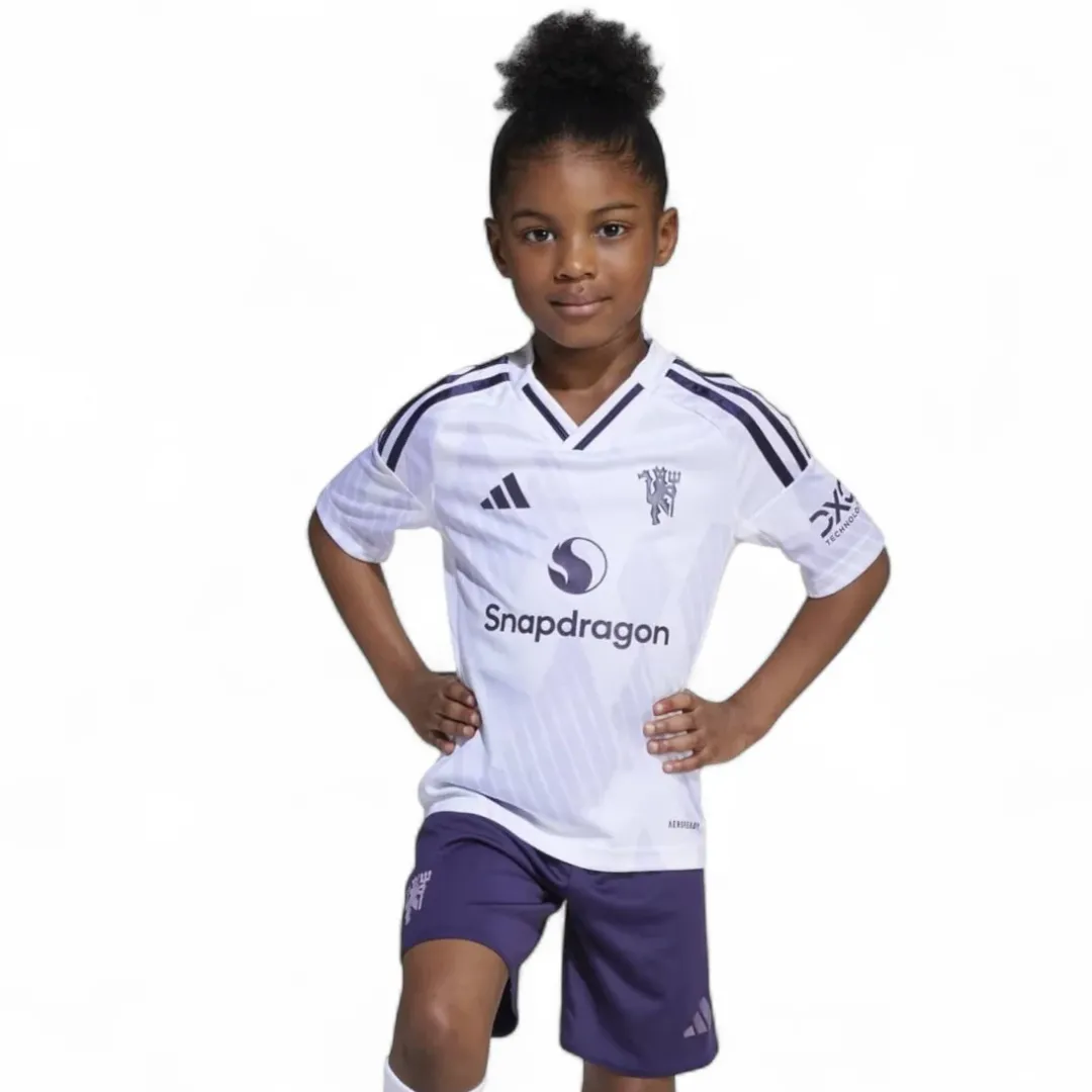 Kid's Manchester United Away Kit 2025/26 - Image 3