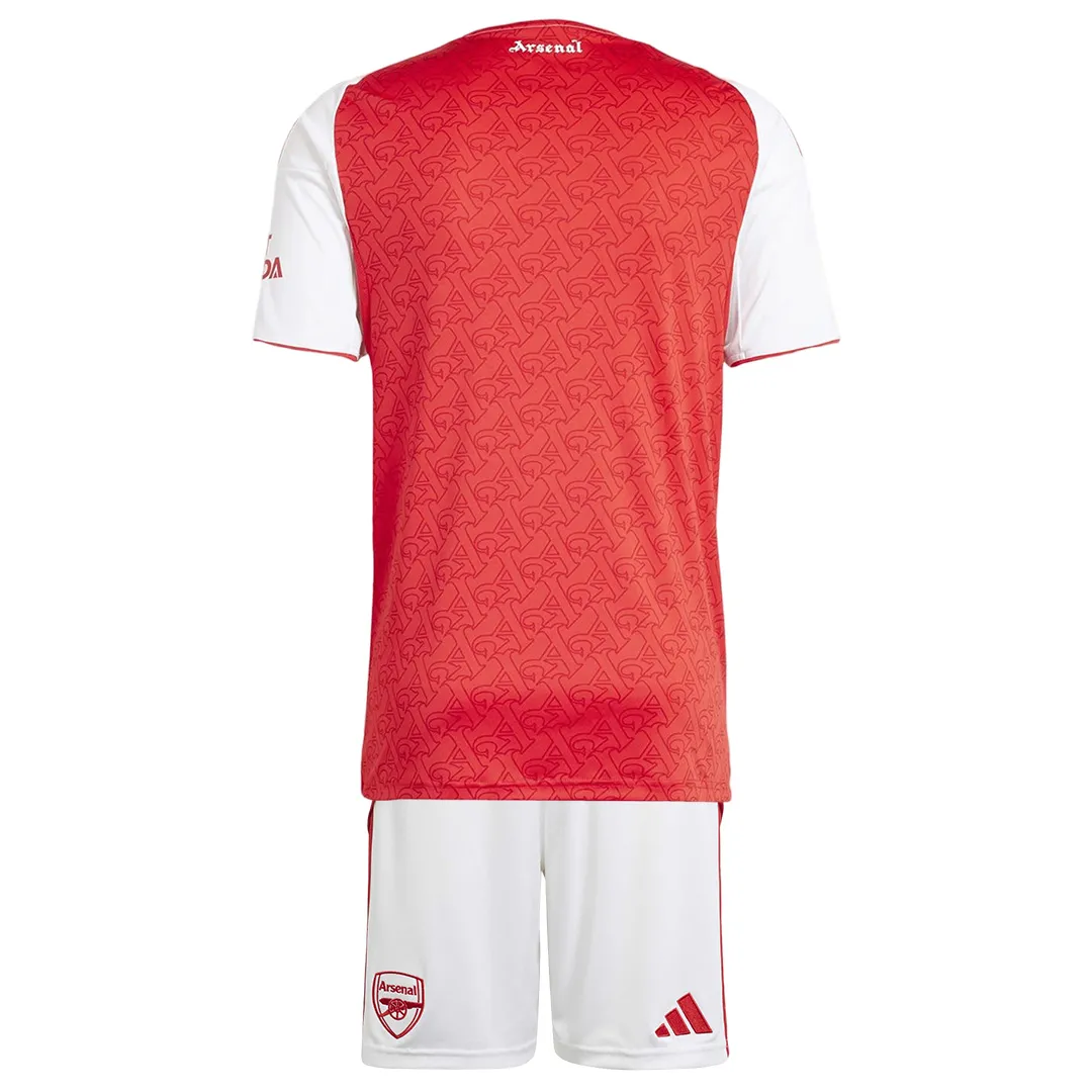 Alternative view of Kid's Arsenal Home Kit 2025/26