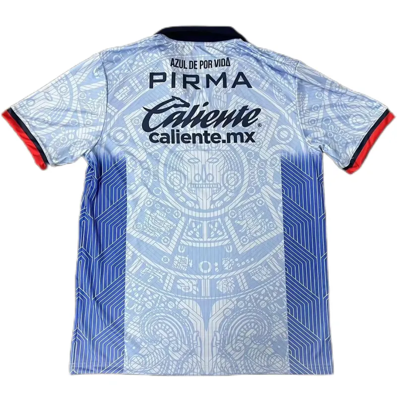 Alternative view of Cruz Azul 2023/24 Day of the Dead Jersey