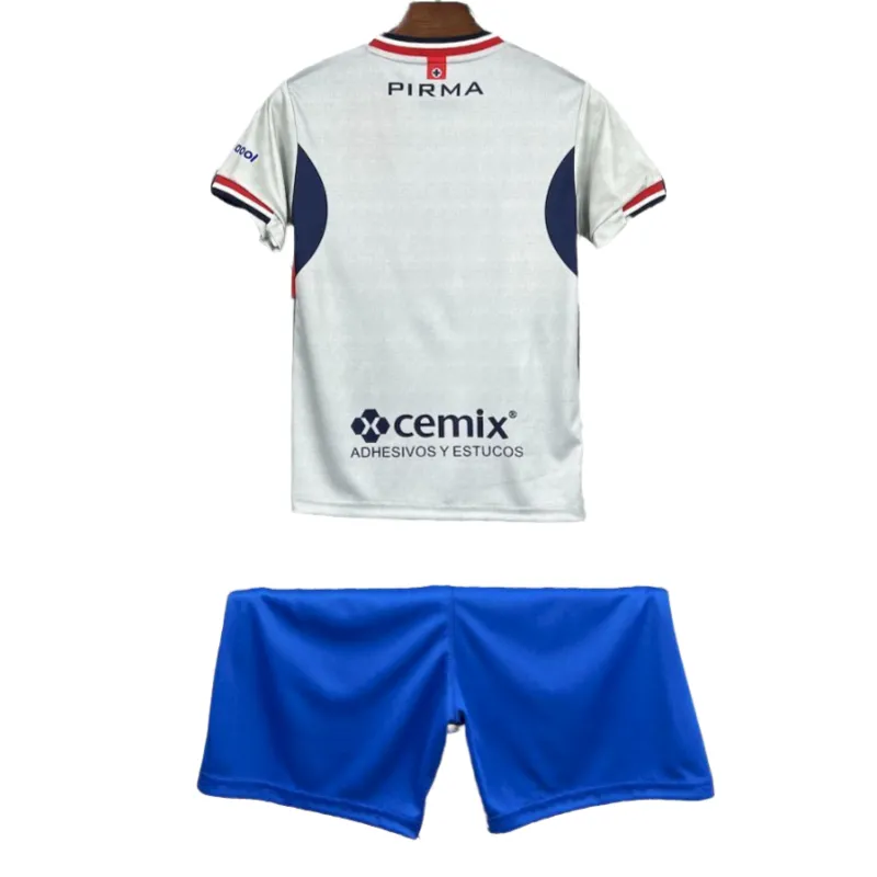 Alternative view of Cruz Azul soccer jersey Away Kids Kit 2025-26 Fan version